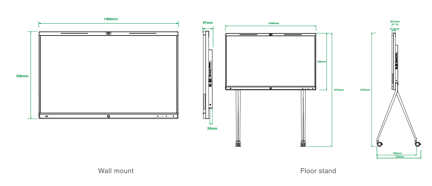 Bảng tương tác thông minh Yealink MeetingBoard 65